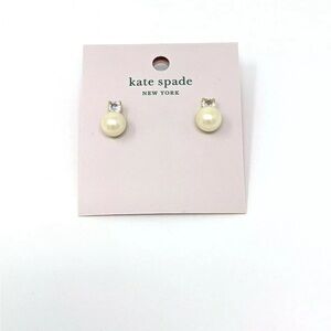 Kate Spade Pearl and Crystal Stud Earrings NWT